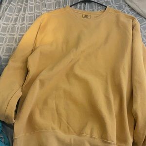 Mustard yellow comfort colors long sleeve